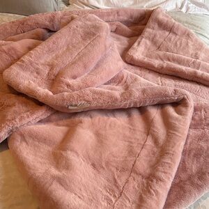 Minky Couture Lush Nutcracker Pink Throw Blanket - Grande 60”x84”